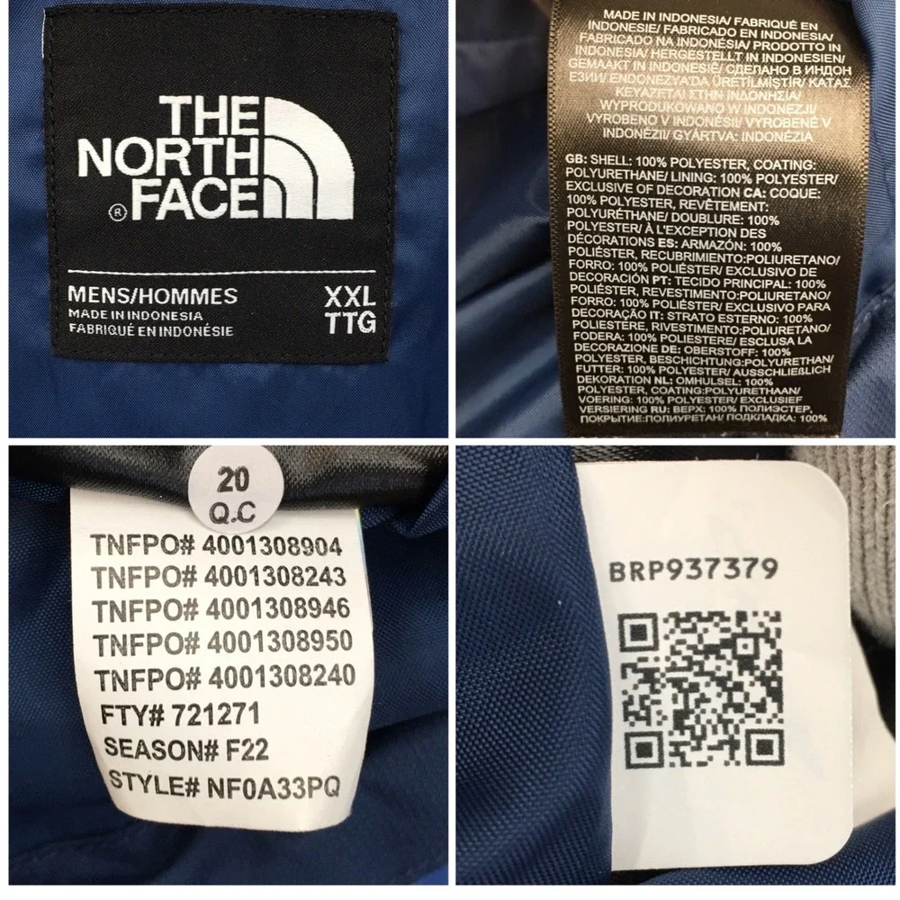 North Face Mens Altier DryVent Rain Jacket Hooded Windbreaker XXL (SHELL ONLY)